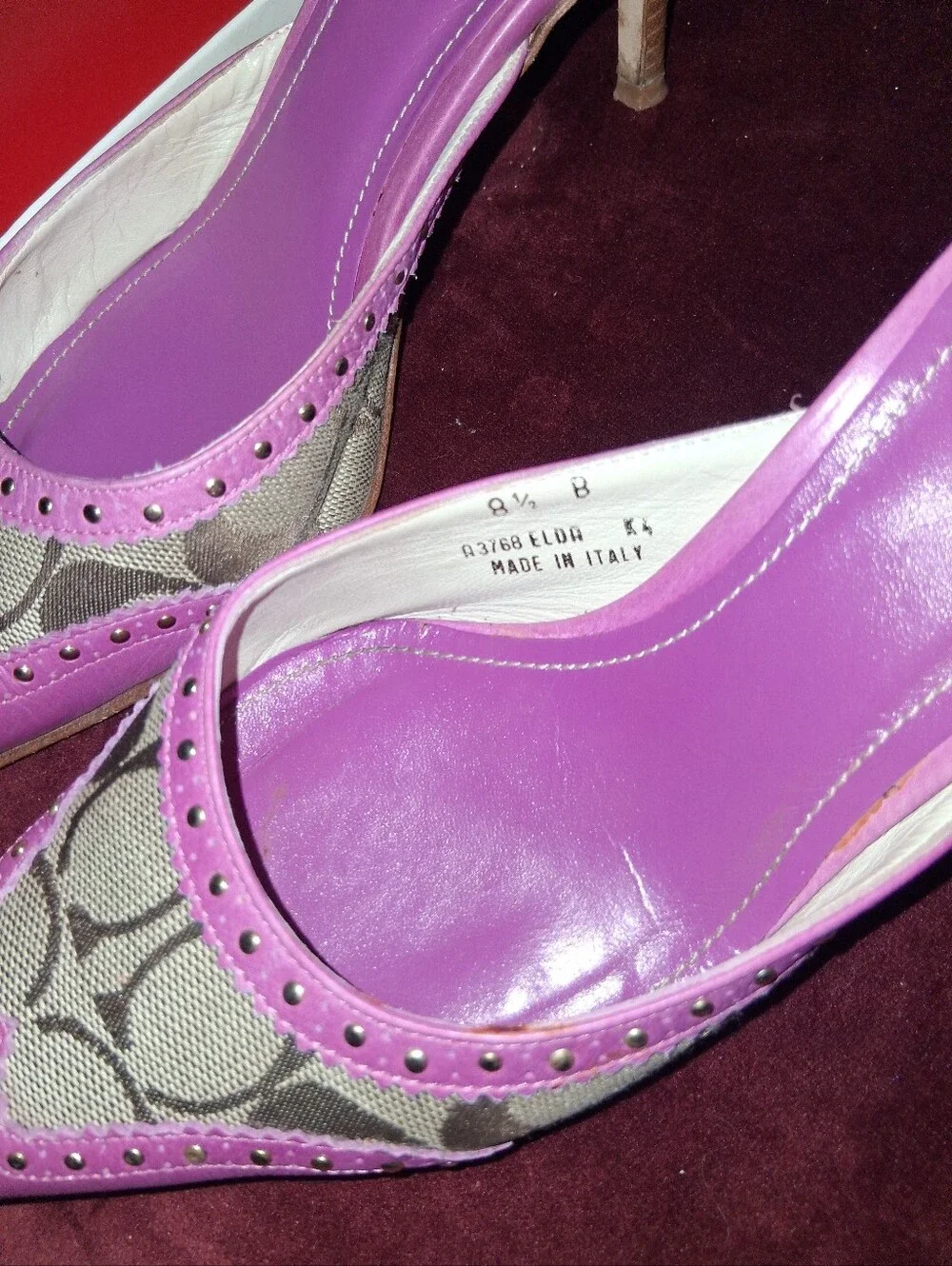Coach Elda Y2k Kitten Heels 2003 or 2004